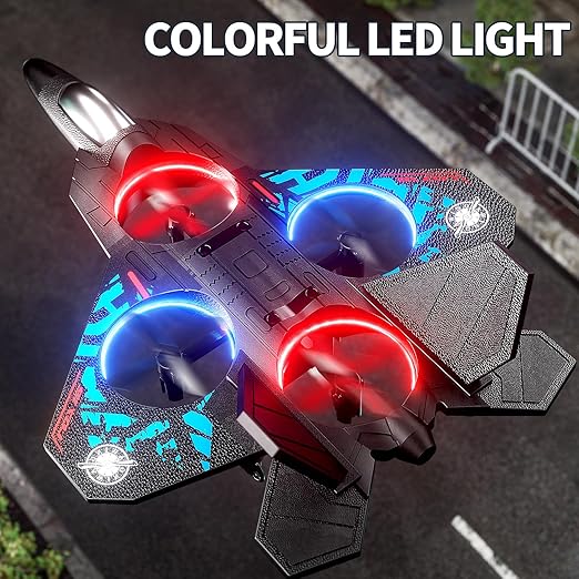 F22 Pro RC Fighter Jet - Auto -Stabilized LED Combat Glider